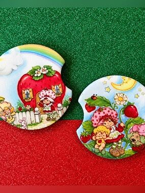 COPY - strawberry shortcake car coasters